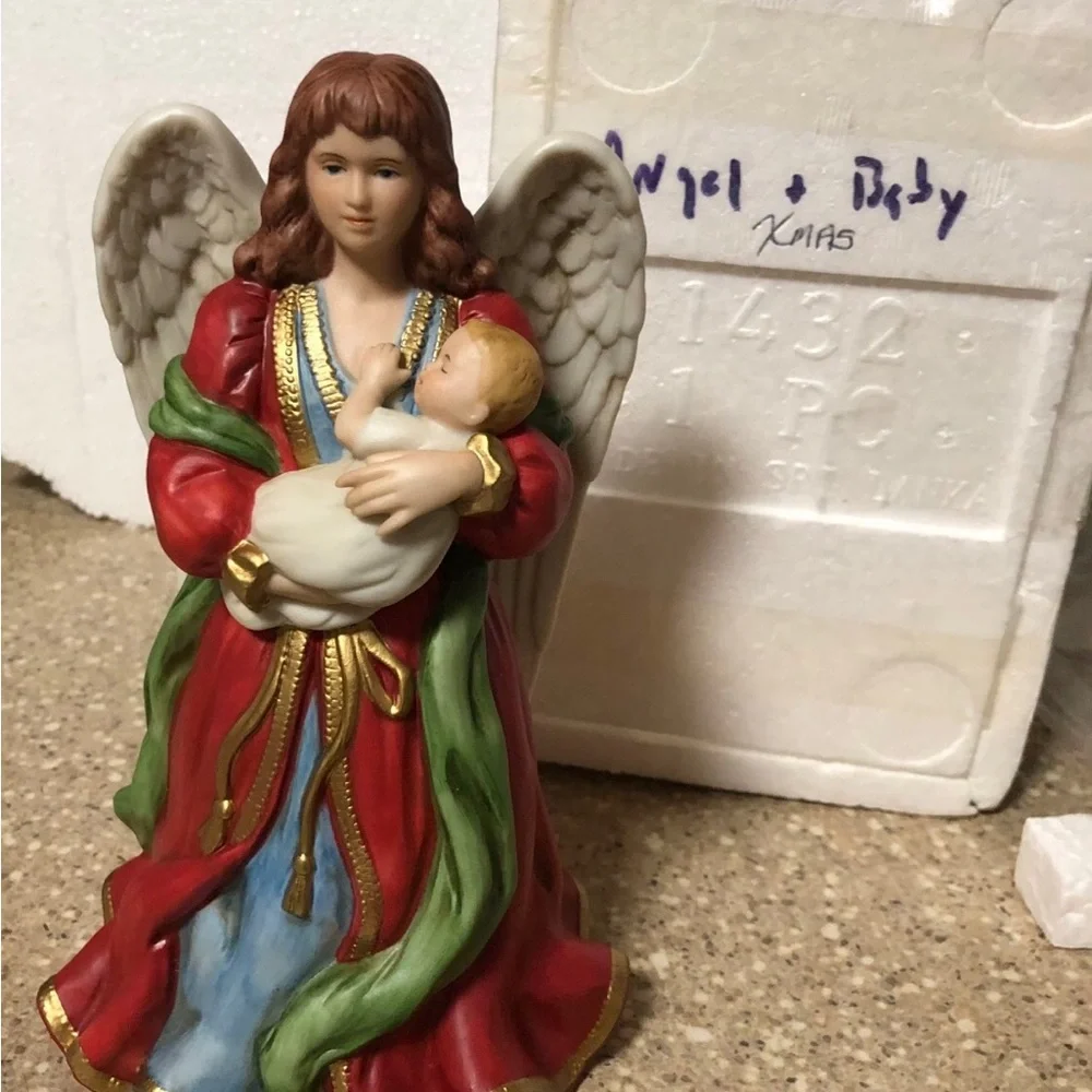 Vintage Home Interior “Guardian Angel”  #1432 Made in SRI LANKA
